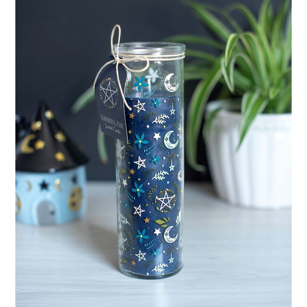 Something Different - Solstice Spell Print Blackberry & Pine Tube Scented Candle - Multicolours
